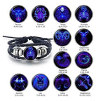 Zodiac Leather Braided Bracelet | 🔥FLAT 50% OFF SALE🔥