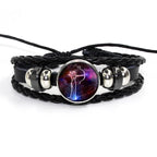 Zodiac Leather Braided Bracelet | 🔥FLAT 50% OFF SALE🔥